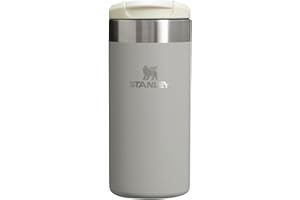 STANLEY Aerolight Transit Travel Mug 0.35L - Keeps 4 Hours Hot - 6 Hours Cold - Dishwasher Safe - Leakproof - Car Cup Holder Compatible - Insulated Coffee Cup - Ash