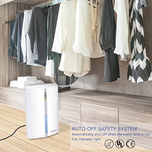 Homasy Luftentfeuchter, Leistungsfähige kleine Peltier Effekt Luftentfeuchter, Raumentfeuchter & Dehumidifier für kleinere Zimmer, Schrank, Keller, Dachgeschoss, Boot gespeichert, RV, Antique Car - 7