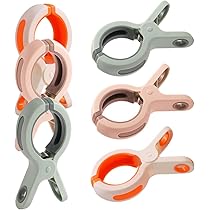 Jonami Mollette Grandi Per Telo Mare - 8 Pezzi Antivento, Multicolore, Per Spiaggia/Piscina/Giardino