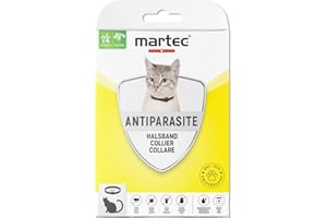 martec PET CARE Katzenhalsband gegen Zecken Flöhe und Milben Schutz vor Parasiten