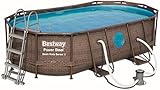 bestway frame pool Robust & stabil - Dank verstärktem TriTech Material und robustem Stahlrahmen ist der Swimmingpool sehr stabil