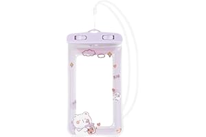 Falafoty wasserdichte Handyhülle 6.5 Zoll Handy Wasserschutzhülle für Schwimmen Waterproof Phone Case Wasserfeste Hülle für iPhone 14 13 12 11 Pro XS Max XR X Samsung S22 S21 (Violett)