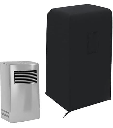 Housse Protection Climatiseur Portable EffiFish - Taille 40x46x75 Cm, Poche Latérale, Bandoulière Réglable - Noir