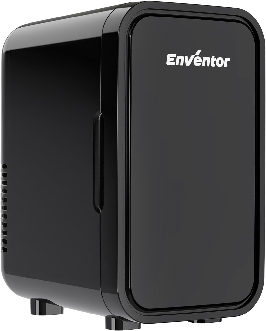 Enventor Mini Fridge 6 Litre/ 8 Can, AC+12V DC Power, Portable Cooler & Warmer, Small Fridge for Bedrooms, Car, Skincare, Fruit and Drinks, Black