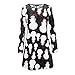 Produktbild 2018JYJM Damen Kleid Abendkleid Schulterfreies Jerseykleid Skaterkleid Knielang Elegant Festlich Asymmetrisches Partykleid Gardenwed Frauen RetroWeihnachten gedruckt Cocktailkleid 4 Stil S-XXL