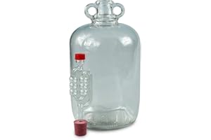Brew2Bottle 2 x 5ltr Glass Demijohns with Bungs & Airlocks