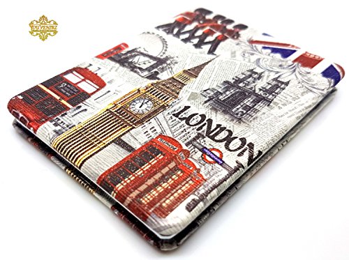 Classic London Souvenir Taschenspiegel Collectible British Souvenir. Speicher/MEMORIA. Distressed. Eine unvergessliche London, England Souvenir. Miroir/Spiegel/Specchio/Espejo. Union Jack London Eye Tower Bridge Big Ben London Bus Telephone Post Box etc. Damen Geldbörse Spiegel Make Up Spiegel Sidebag Spiegel Handtasche Spiegel British Souvenirs Spiegel Kompakt.
