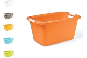 VECA VENETA CASALINGHI Veca Bacinella Bagno Rettangolare 60x40 Riordino e Lavanderia, Colori Assortiti, 1 Pezzo