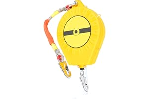 DBZDM Antichute a Rappel Automatique, Dispositif Antichute Rétractable, Équipement de Protection Individuelle, Harnais de Sécurité avec Câble 5m/7m/10m/15m/20m/30m