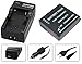 Produktbild 3in1-SET für die Panasonic Lumix TZ81 / DMC-TZ81 --- Akku + 4in1 Ladegerät (u.a. mit USB / micro-USB und Kfz/Auto) inkl. PATONA Displaypad