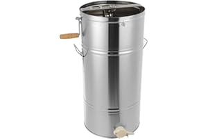 GOTOTOP Honigschleuder Honey Extractor Honig Extraktor 3/2/4 Waben Manual Bienenzucht Ausrüstung Imker für Anfänger Bienenzüchter Zubehör (2 Rahmen Manual Honig Extraktor)