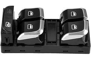 EVGATSAUTO Fensterheber-Steuerschalter Kompatibel mit S4 B8 Fensterseitiger Glasheberschalter, Autofensterschalter 8KD959851A - 8K0959851F