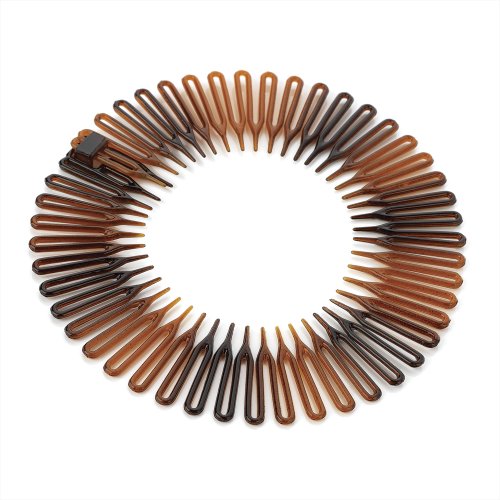 Pair of Tort Flexi Combs Hair Bands Sports Headbands