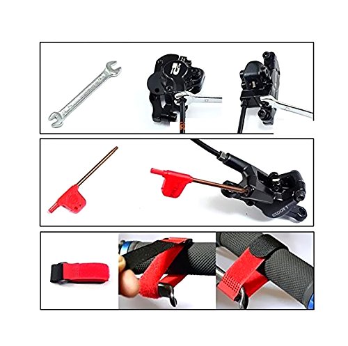 West Biking Professionelles hochwertiges Entlüftungs-Set für hydraulische Bremse, Entlüftungsset für alle DOT Code5 Code R Juicy J3 J5 J7 Ultimate Elixir E1 E3 E5 E7 ER XX XO Formula R1 Rx K24 K18 Hayes Bngal Hope Quad Avid - 6