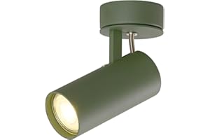 ‎DAWALIGHT DAWALIGHT Ceiling Light Spotlights GU10 5 W 3000 K Warm White Reading Lamp Living Room Lamp Wall Lamp Kitchen Lamp Ceiling Bedroom Wall Lighting Olive Green Lamp Aluminium