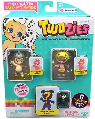 Twozies Friends Pack inc. Bumpy and Curly