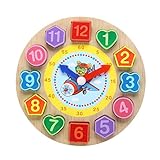 Domybest Threading Uhr Holz Geometrische Puzzle Bord Kinder...
