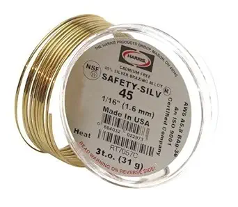 Harris 4531 Safety Silv 45 Silver Brazing Alloy 1 t.o.