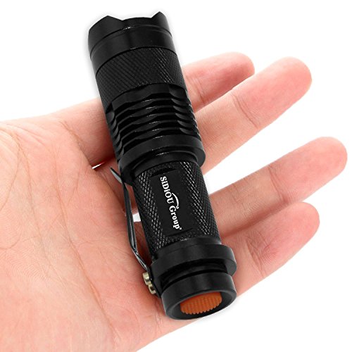Sidiou Group Mini 7W 300lm Cree LED Taschenlampe Einstellbarer Fokus Zoom Licht Lampe (Rotlicht) - 5