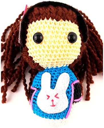 JARL Overwatch - Plush - D.VA - Amigurumi Doll (Handmade) - Collection - 12 cm