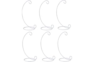 Tincogo Espositore di Ornamento, Ferro Appeso Stand Titolare Rack per Appendere Il terrario in Vetro Globo impianto Aria Bianco