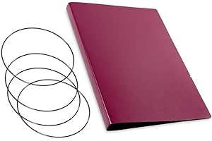 ‎X17 A4+, revolutionäres, nachhaltiges X17-Konzept für Notizbuch Personal Organizer und Terminplaner/Hülle für 3 Hefte! Recyceltes Leder, violett, Made in Germany, 17 Jahre Garantie*