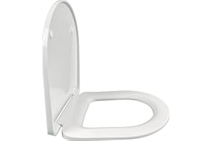 Asiento Jacob Delafon - Serenity E22865-00 / Thermodur extra-plano con bisagras metálicas inoxidables. Compatible con inodoros Serenity. Color blanco.