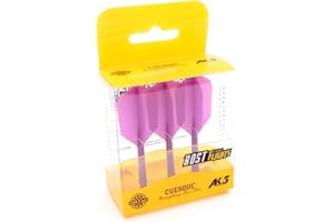 CUESOUL Rost Eje de dardo Integrado y Plumas Medianas, Forma Delgada, Juego de 3