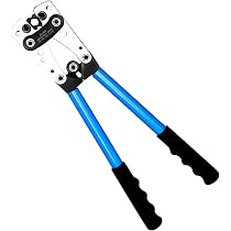 Yangoutool Crimpzange Für Batteriekabel – 1/0 Bis 8 AWG, Für Kupferringe, Ideal Für Auto- Und Elektroarbeiten