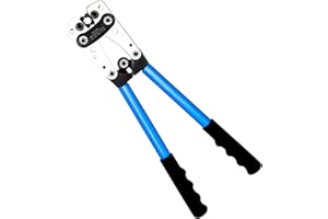 JUTYUM Szczypce do zaciskania Końcówki kablowe Szczypce do zaciskania Zestaw końcówek kablowych Akumulator Szczypce do zaciskania końcówek kablowych AWG 10-0, 6/10/16/25/35/50 mm² Odpowiedni