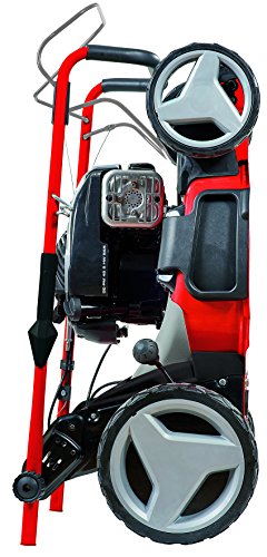 Einhell Benzin Rasenmäher GE-PM 48 S HW B&S (2 kW, 48 cm Schnittbreite, 75 l Fangsack, Hinterradantrieb, Mulchfunktion, Seitenauswurf, empfohlen bis 1600 m²) - 2