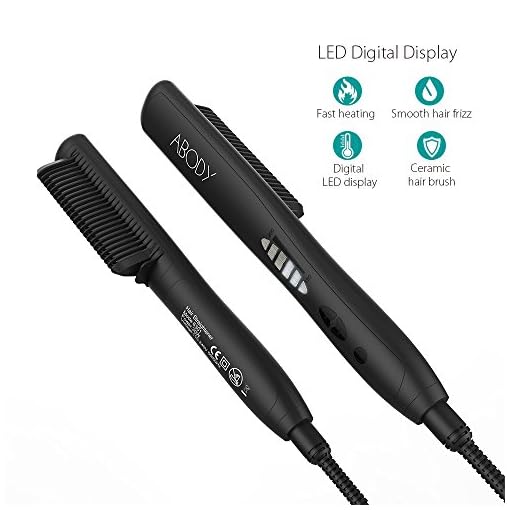 abody hair straightener brush