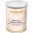 Purenso Select - 100% Organic White Beeswax Pellets, Triple Filtered, 100g I For Candle and Lotion Making, Food Grade Beeswax for Candle Making, Beeswax Pastilles Organic, Bees Wax Melts for Lotion
