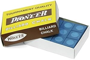 E-Service (Europe) Ltd Tiza de Snooker & Pool Pioneer, azul, caja de 12