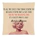 Produktbild Retro Vintage Marilyn Monroe Classic Life Quote Throw Pillow Case Cushion Cover - 18 x 18 Inch(45cm * 45cm) - Two Sides