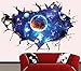 Produktbild Die gebrochenen Raum Planet 3D Wand Wandtattoo PVC-Material 60 * 90cm