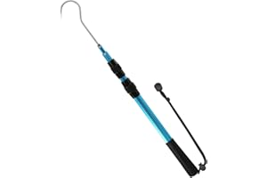 KOMCLUB Telescopic Fishing Gaff with Super Sharp Spear Hook Lightweight Hand Fish Gaff with Soft Rubber Nonslip
