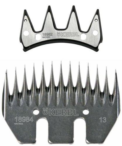 Schermesser-Set Kerbl Premium, Schaf,13/4 Zähne Allroundschur - 2