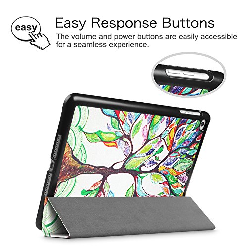 Fintie iPad Air 2 Hülle – Ultradünn Superleicht Smart Cover Schutzhülle Tasche Case mit Ständer und Auto Sleep / Wake Funktion für Apple iPad Air 2 (iPad 6 6th Generation), Liebesbaum - 6