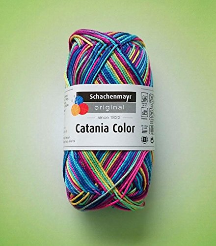 Hdk-Versand Schachenmayr Catania Color Strickgarn 100% Baumwolle (Regenbogen 093)