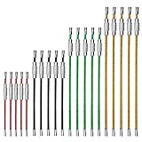 4 tamaños: el paquete incluye 20 cables de 4 tamaños, 10 cm, 15 cm, 22 cm, 25 cm, se conectan varios juntos para trabillas más largas.