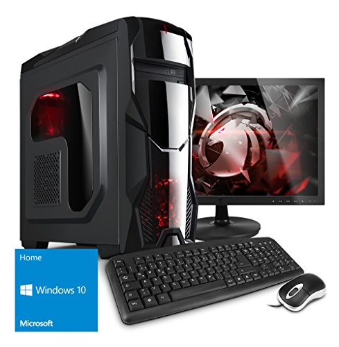 Kiebel Komplett-Set [184172] - Gaming-Bundle (Maus, Tastatur, 55cm TFT) AMD FX-6300 6x3,5GHz | 8GB DDR3-1600 | 1TB HDD | NVIDIA Geforce GTX 1050 2GB | USB3 | DVD | Sound | WLAN | Win10