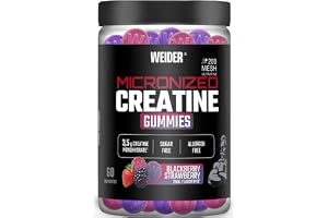 Weider Micronized Creatine Gummies (60) Blackberry Strawberry - Kreatin - Kreatin monohydrat