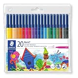 Rotuladores de colores brillantes con un ancho de línea de 1 mm aproximadamente, óptimos para dibujar, colorear y subrayar.