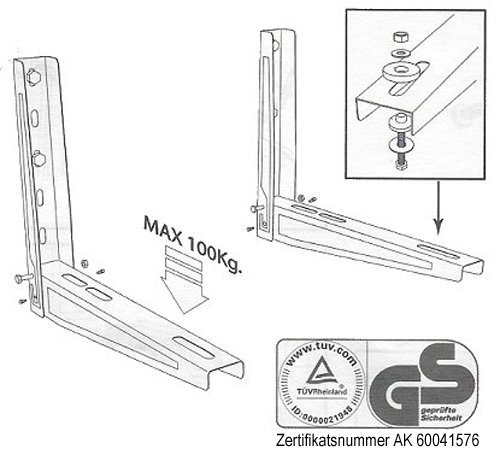 Klimaanlage Universal Halter Wandhalter für Split Klima Klimageräte - 3