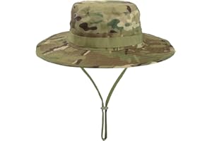 CHINWHI Boonie Hat Sun Protection Round Bucket Hat Tactical Camo for Fishing Camping Hiking Outdoors Sport Men Woman Unisex