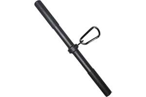 Topfinder Barre Droite Rotative DIY Triceps Biceps Barre de Traction Fitness Accessoires de Gym à Domicile Barre Poulie Musculation avec Poignées Souples et Mousqueton