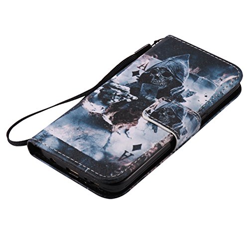 Feeltech Samsung Galaxy S7 Hülle PU-Leder und Brieftasche Bunte Muster Fall mit Magnetverschluss, Hybrid-Kickstand mit Stand-Funktion, schlagen Sie schützende weiche TPU Stoßstangenabdeckung und Kreditkartenhalter für Samsung Galaxy S7 Handgelenk Bügel-Buch-Art-Geldbeutel-Tasche mit 2 In 1 Berühren Sie Stift – Schürhaken - 6