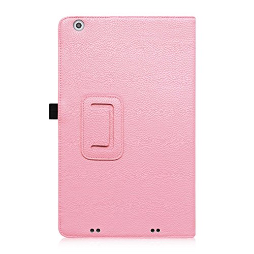 Fintie Odys Ieos Quad white Edition X610092 / Ieos Quad Pro Office Edition (10,1 Zoll) Tablet-PC Hülle – Slim Fit Folio Kunstleder Schutzhülle Cover Tasche mit Ständerfunktion und Stylus-Halterung, Rosa - 3