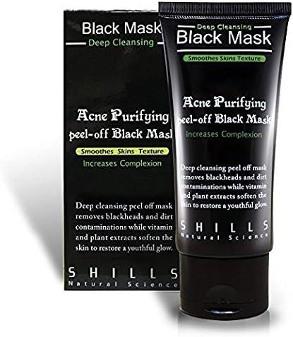 Super-active carbonated mask : SHILLS Blackhead Remover Deep Cleansing Purifying peel acne black mud face mask